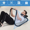 Portable AB Trainer with Headrest and Foam Handle for Office Home Gym-White
