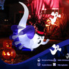 6 Feet Halloween Inflatable Hand Hold the Ghost with Built-in LED and Air Blower