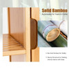 Bamboo Bathroom Storage Cabinet with Single Door-Natural