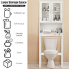 Over the Toilet Bathroom Storage Cabinet with Adjustable Shelf