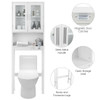 Over the Toilet Bathroom Storage Cabinet with Adjustable Shelf