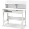 Home Office Computer Desk with Storage Shelves and Drawer Ideal for Working and Studying