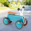 4 Wheels Baby Balance Bike without Pedal-Blue