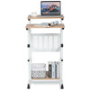 Multifunction Adjustable Height Mobile Stand-Up Computer Desk Work Station