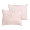 King Size 100-Percent Cotton 3-Piece Quilt Bedspread Set in Blush Pink