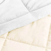 Twin/Twin XL 2-Piece Microfiber Reversible Comforter Set in White and Cream