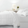 Full Size Microfiber 6-Piece Reversible Bed In A Bag Comforter Set in White