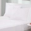 Twin XL Size 4-Piece Cotton Blend Jersey Sheet Set in White