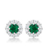 Bella Bridal Earrings in Green