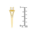 Geneviere 1.45ct CZ 14k Gold Classic Ring