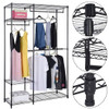 Portable Steel Closet Hanger Storage Rack Organizer