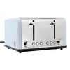 Redmond 4-Slice Extra Wide Slot 1650W Stainless Steel Toaster in Light Blue