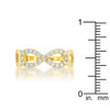 Mina 0.35ct CZ 14k Gold Infinity Ring