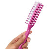 Pink Vent Hairbrush 8'; Hard Bristle Brush for Hair Pack of 12; Plastic Hair Brushes for Women and 