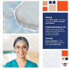 EZGOODZ Blue Nylon Hair Nets 28". Pack of 100 Disposable Head Caps with Elastic Edge Mesh. Stretcha