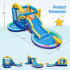 Inflatable Ocean-Themed Bounce House with 680W Blower and 2 Pools