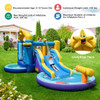 Inflatable Ocean-Themed Bounce House with 680W Blower and 2 Pools