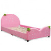 Kids Children Upholstered Berry Pattern Toddler Bed