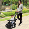 3 in 1 Ride on Push Car Toddler Stroller Sliding Car with Music-Black
