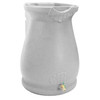 Light Grey Granite 65 Gallon Plastic Urn Rain Barrel with Planter Top