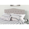 Twin size Light Grey Upholstered Button Tufted Headboard