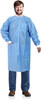 Blue Disposable Lab Coats for Adults 42' Long; SMS Disposable Smocks Pack of 3; Disposable Scrubs 4