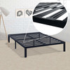 Full size Metal Platform Bed Frame with 3.86 inch Wide Heavy Duty Steel Slats