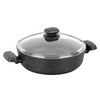 Korkmaz Ornella 2 Piece 4 Liter Aluminum Nonstick Low Casserole Dish with Lid