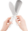 White Foot Rasp & Double Sided Callus Remover, Set of Stainless Steel 2 Sided Foot File and Additio