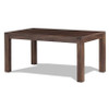Modern Farmhouse 63-inch Solid Wood Dining Table in Rustic Brown Finish