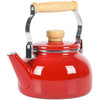 Mr. Coffee Quentin 1.5 Quart Tea Kettle With Fold Down Handle in Red