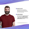 Black Beard Covers 19 x 9 Inch. Pack of 1000 Face Coverings for Men. 100% Virgin Nylon Hair Nets. B
