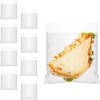 Fold Top Plastic Sandwich Bags 6.75" x 6.75", Pack of 16000 Clear Plastic Sandwich Baggies with Fli