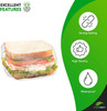 Fold Top Plastic Sandwich Bags 6.5" x 7.5", Pack of 16000 Clear Plastic Sandwich Baggies with Flip-
