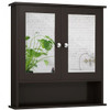 Bathroom Wall Mount Mirror Cabinet Organizer-Gray