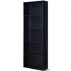 5-Shelf Storage Bookcase Modern Multi-Functional Display Cabinet Furniture-Black