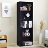 5-Shelf Storage Bookcase Modern Multi-Functional Display Cabinet Furniture-Black