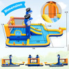 7-In-1 Water Slide Park with Splash Pool and Water Cannon with 750W Blower