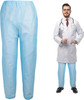 Disposable Blue Pants. Pack of 10 Polypropylene 35 GSM Adult Scrub Pants Small. Non-Sterile Trouser