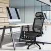 Height Adjustable Ergonomic High Back Mesh Office Chair with Hange-Black