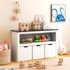 Kids Toy Storage Organizer with Blackboard Top-3-Drawer