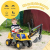 Kids ASTM Certificated Powered Ride On Bulldozer with Front Digger Shovel-Yellow