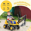 Kids ASTM Certificated Powered Ride On Bulldozer with Front Digger Shovel-Yellow