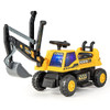 Kids ASTM Certificated Powered Ride On Bulldozer with Front Digger Shovel-Yellow