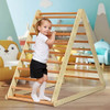 Foldable Wooden Climbing Triangle Indoor Home Climber Ladder