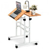 2 in 1 Height Adjustable Sit Standing Computer Desk