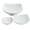 Gibson Gracious Dining 3 Piece Ceramic Bowl Set in White