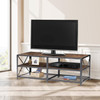 55-inch Industrial Style Metal Wood TV Stand for TV up to 65-inch