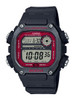 Casio Men's Multi Alarm Chrono Digital Black/Red Watch