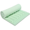 Queen size 3-inch Thick Green Ergonomic Breathable Air Foam Mattress Topper